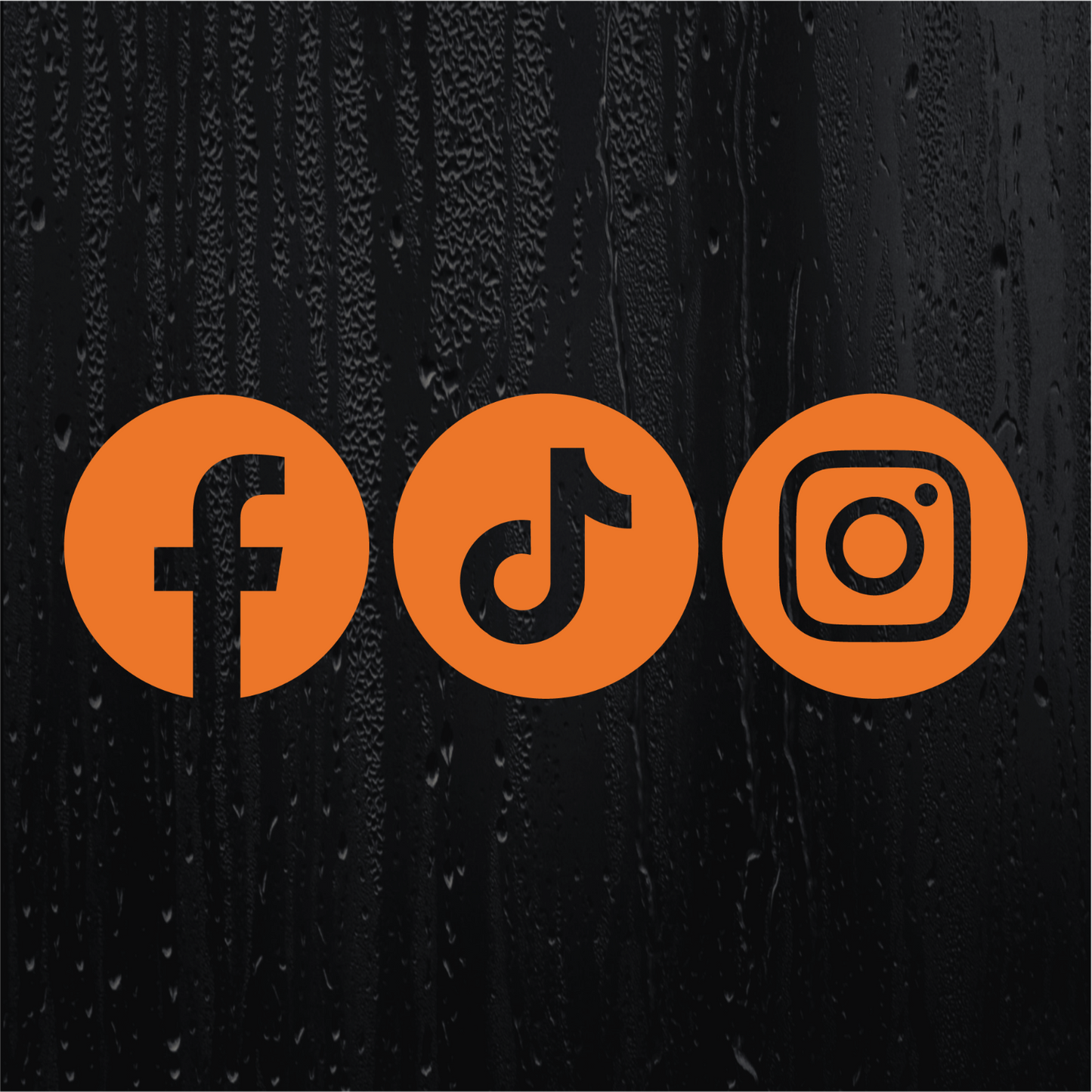 3 X social media symbols LOGO VINYL DECAL STICKER social media - 223