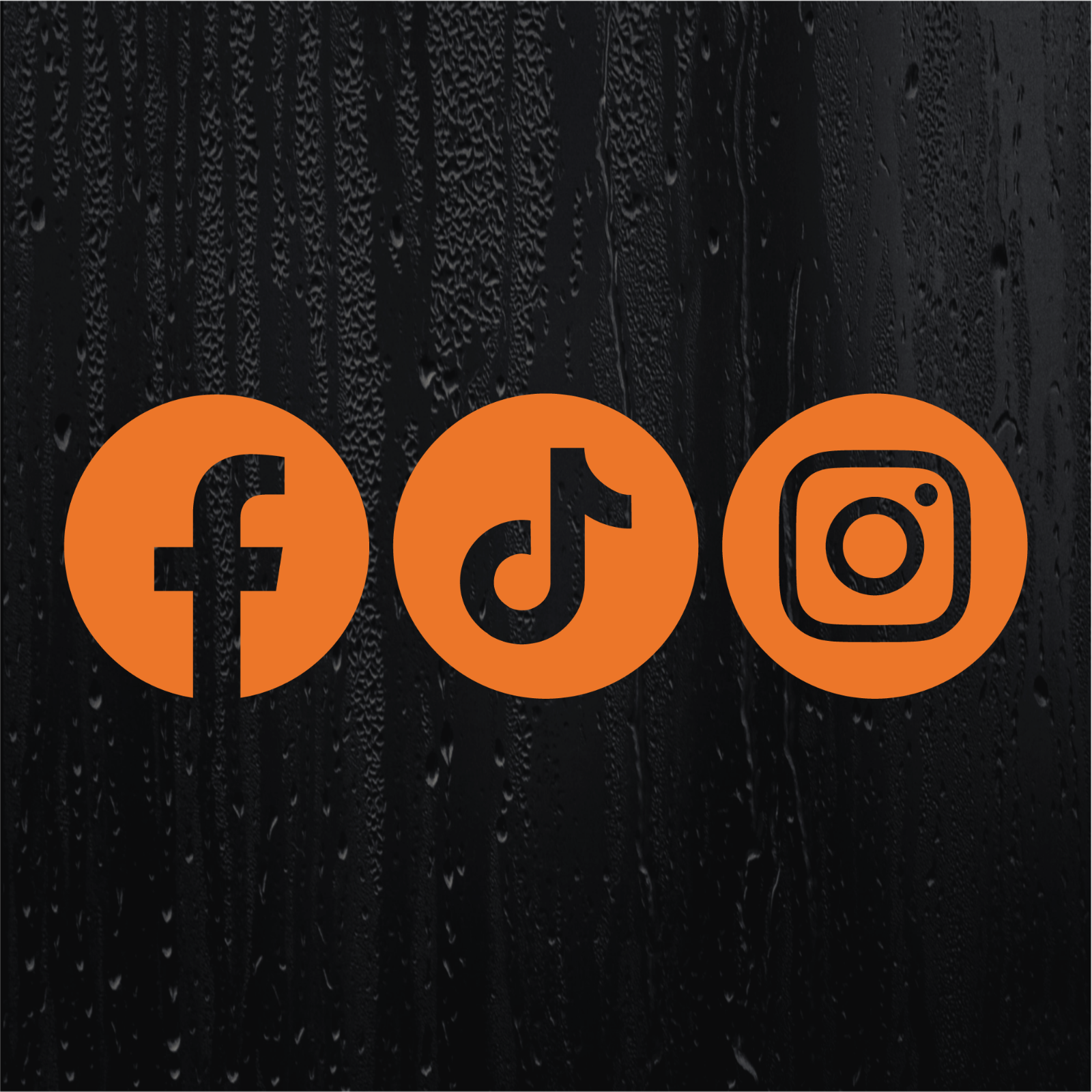 3 X social media symbols LOGO VINYL DECAL STICKER social media - 223