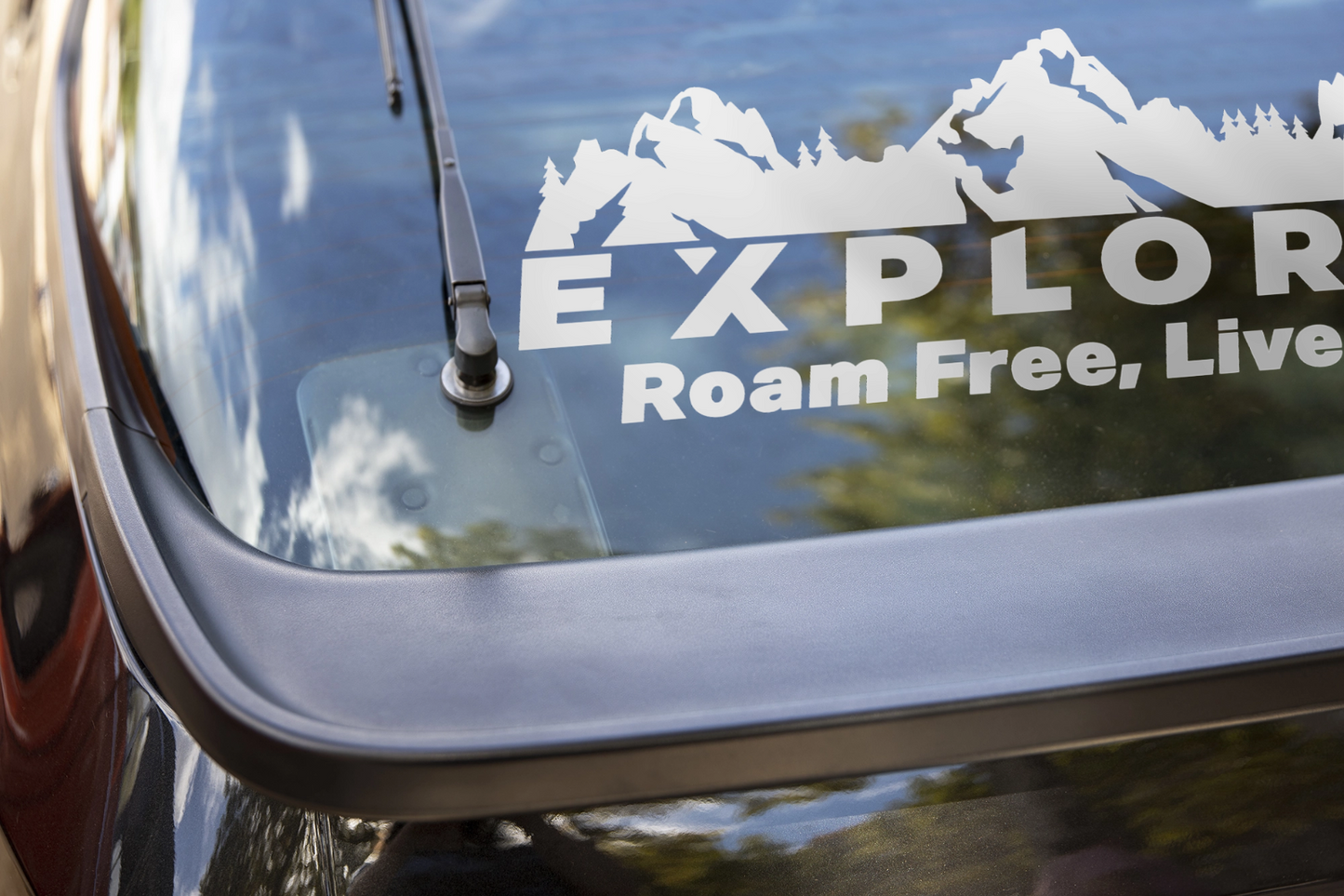 LRG EXPLORER MOUNTAINS 39" MOTORHOME CAMPER VAN CARAVAN / DECAL / GRAPHIC - 127