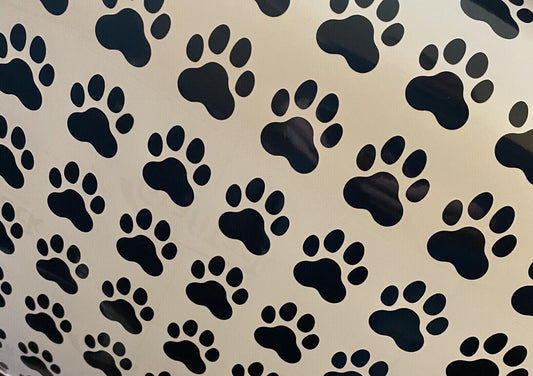 PET PAW PRINTS Vinyl Decal x 100 Stickers Glasses Craft Projects Chart