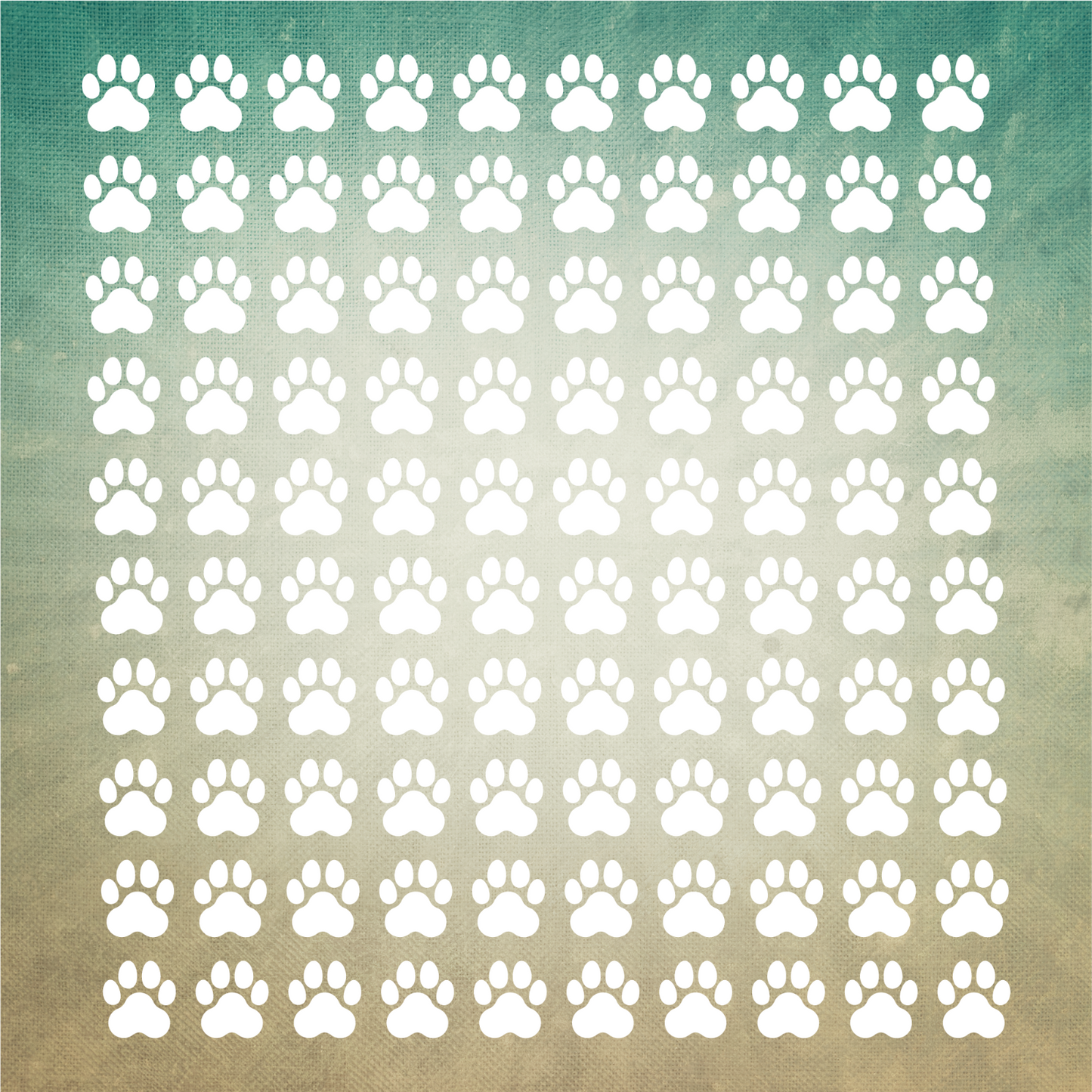 PET PAW PRINTS Vinyl Decal x 100 Stickers Glasses Craft Projects Chart