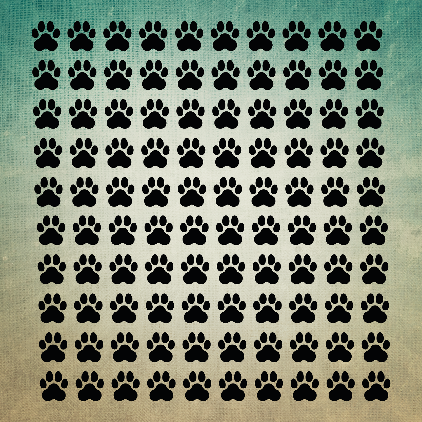 PET PAW PRINTS Vinyl Decal x 100 Stickers Glasses Craft Projects Chart