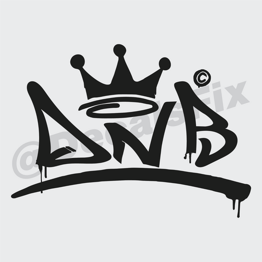 LARGE GRUNGE DRUM AND BASS DNB OLDSKOOL  VINYL STICKER DECAL  CAR, WALL, WINDOW