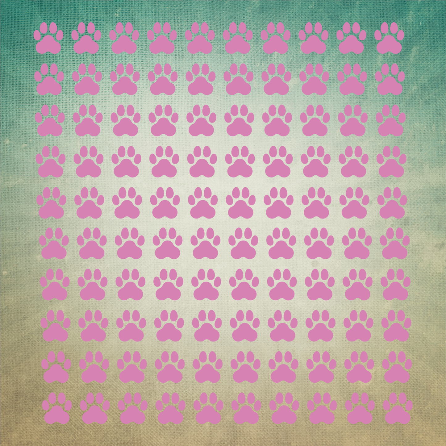 PET PAW PRINTS Vinyl Decal x 100 Stickers Glasses Craft Projects Chart