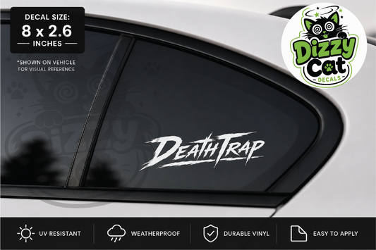 Deathtrap  decal jdm jap drift stance skid stickers slap sticker - 320