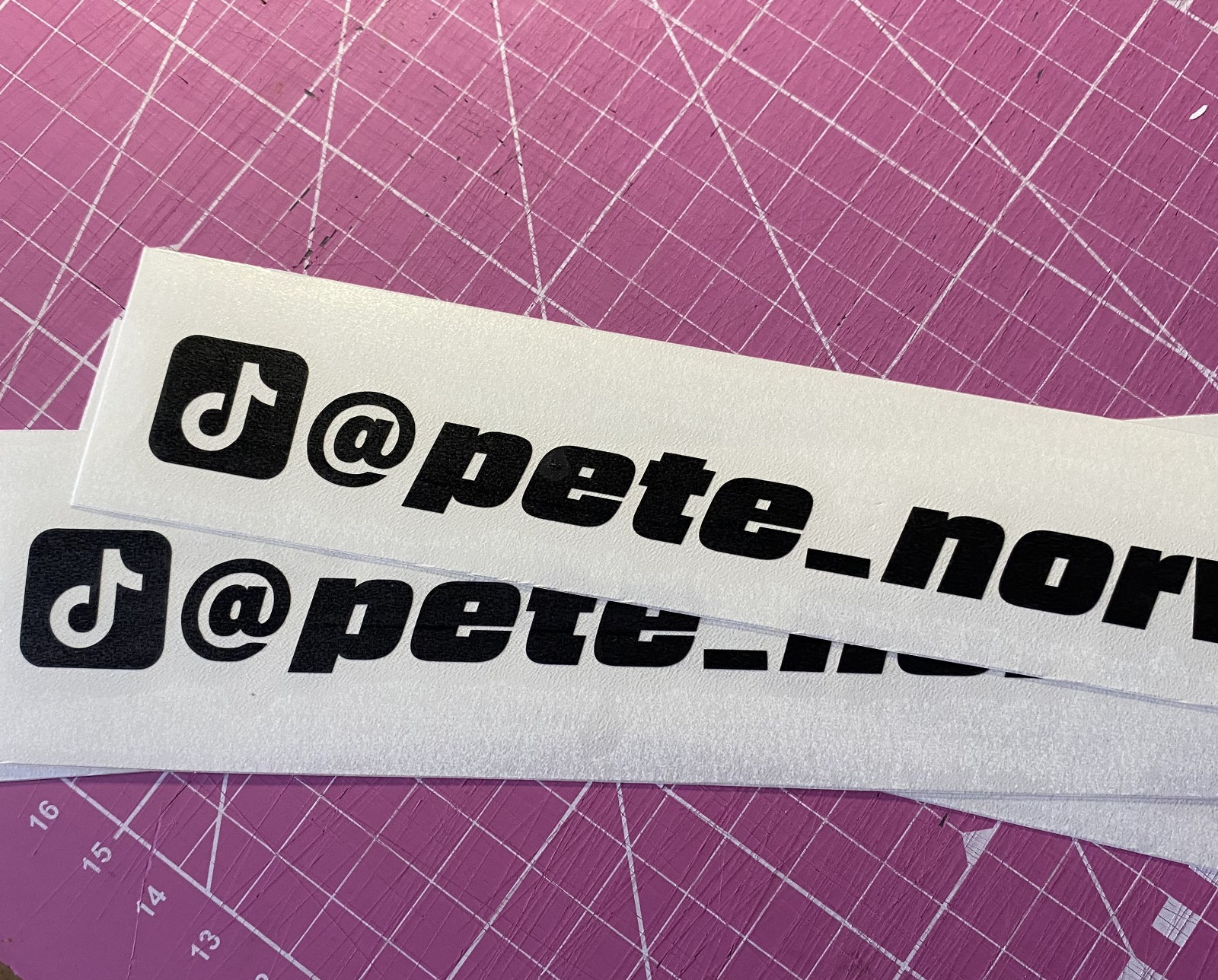 4x TikTok  Profile Vinyl Sticker Decal Custom Social Media Custom-262